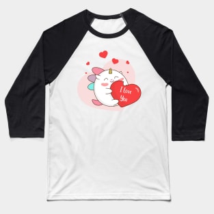 Cute lovely unicorn Baseball T-Shirt